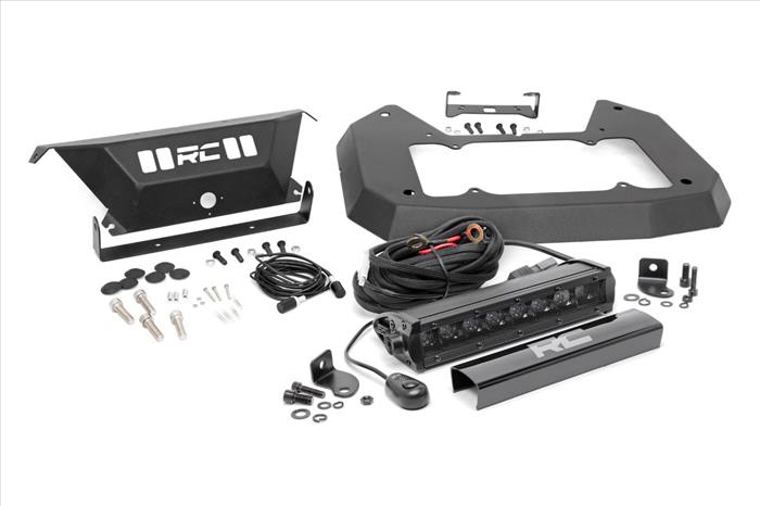 Jeep Spare Tire Delete Kit w/8 Inch Black Series LED 18-20 Wrangler JL Rough Country