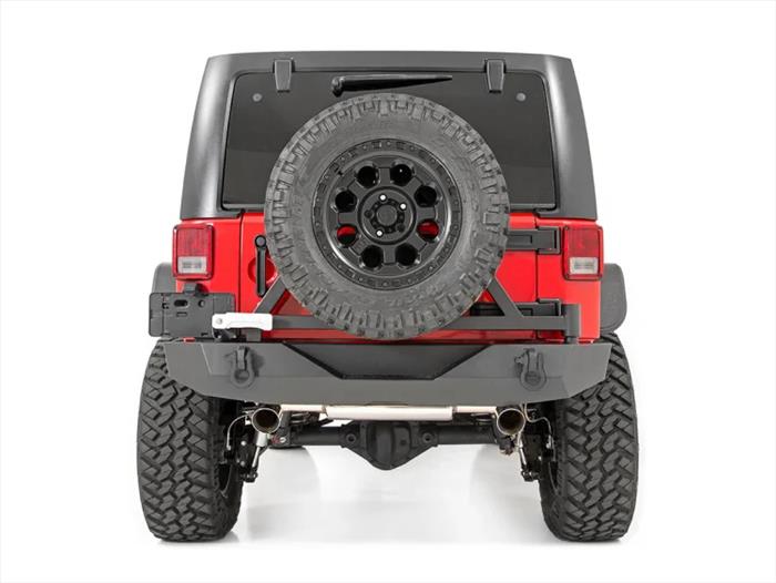 Jeep Rock Crawler Rear HD Bumper w/Tire Carrier 07-18 Wrangler JK Rough Country
