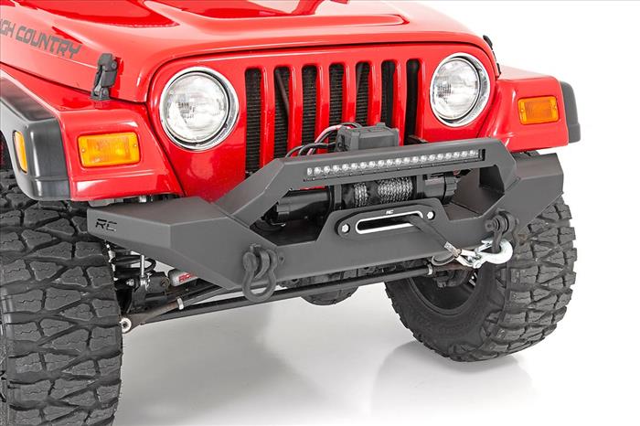 Jeep Full Width Front LED Winch Bumper 87-06 Wrangler YJ/TJ Rough Country