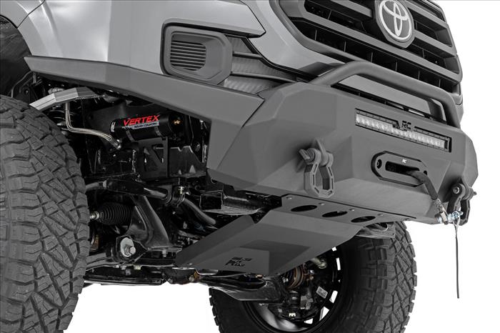Front Bumper High Clearance Hybrid Winch Mount Only with 20 Inch LED Light Bar 16-22 Toyota Tacoma Rough Country