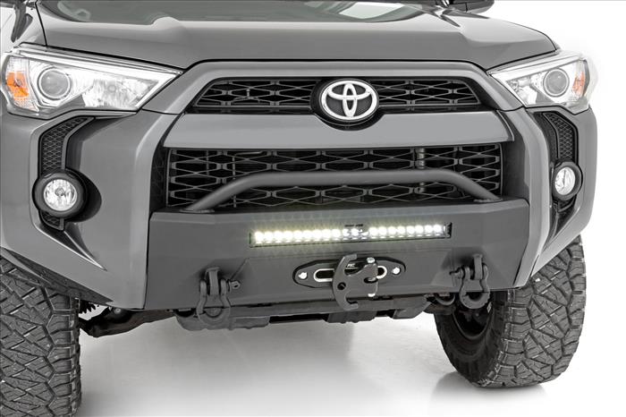 Front Bumper Hybrid 20 Inch Black LED Amber Toyota 4Runner 2WD/4WD (14-24) Rough Country