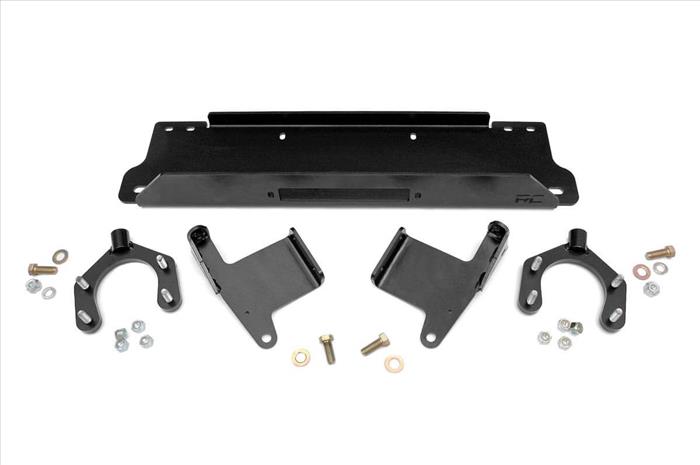 Jeep Winch Mounting Plate for Factory Bumper 07-18 Wrangler JK Rough Country