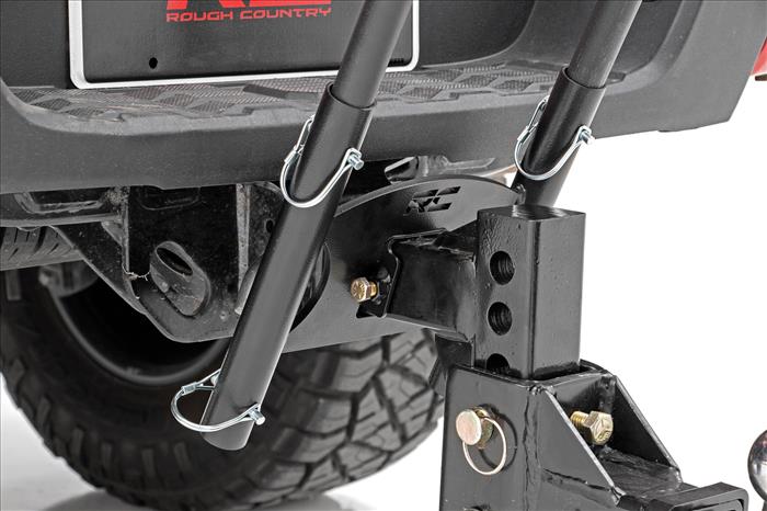 Dual Flag Pole Holder Mount for 2 Inch Hitch Rough Country