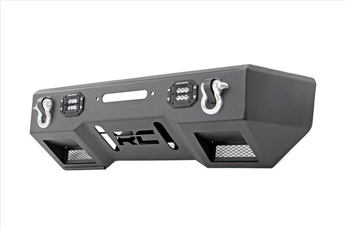 Jeep Front Stubby LED Winch Bumper Black Series JK JL Gladiator JT Rough Country
