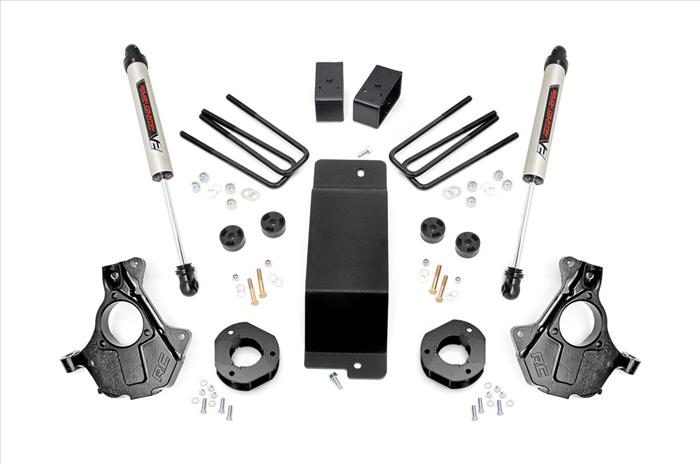 3.5 Inch Suspension Lift Knuckle Kit w/V2 Monotube 07-13 Silverado/Sierra 1500 4WD Cast Steel Rough Country