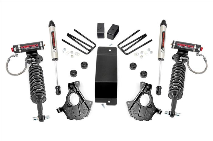 3.5 Inch GM Suspension Lift Knuckle Kit Vertex w/V2 Shocks (14-18 1500 PU 4WD Cast Steel) Rough Country