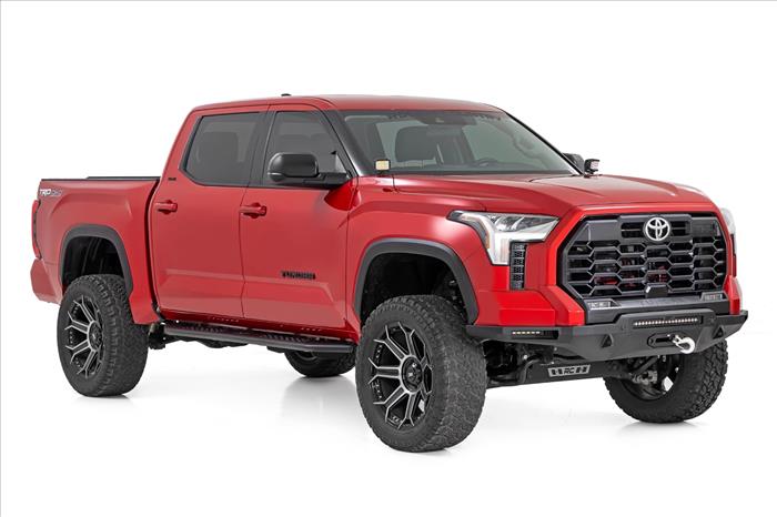 OV2 Running Boards Side Step Bars Crew Cab Toyota Tundra 2WD/4WD (22-26) Rough Country
