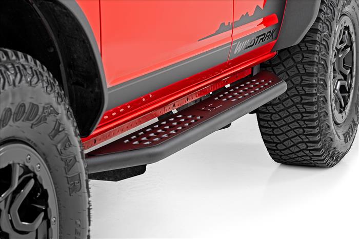 OV2 Running Boards Side Step Bars 4-Door Ford Bronco 4WD (2021-2025) Rough Country