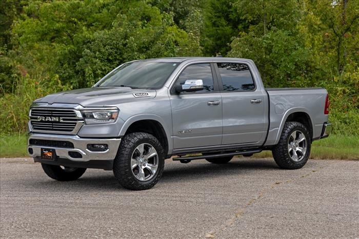 OV2 Running Boards Side Step Bars Crew Cab Ram 1500 (19-26)/1500 TRX (21-24) Rough Country
