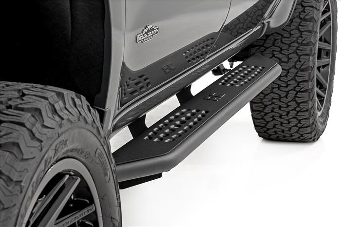 OV2 Running Boards Side Step Bars Crew Cab Silverado/Sierra 1500/2500HD (19-26) Rough Country