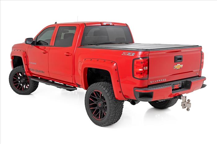 OV2 Running Boards Side Step Bars Crew Cab Silverado/Sierra 1500/2500HD/3500HD (07-19 & Classic) Rough Country