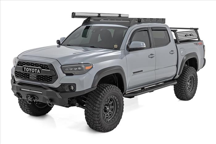 OV2 Running Boards Side Step Bars Crew Cab Toyota Tacoma 2WD/4WD (16-23) Rough Country