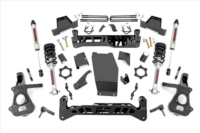 7 Inch Suspension Lift Kit Lifted Struts/V2 Shocks 14-18 Silverado/Sierra 1500 4WD Aluminum/Stamped Steel Rough Country