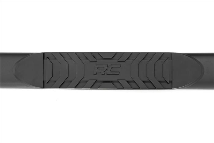 Oval Nerf Step Crew Cab Black Ram 1500/2500/3500 2WD/4WD (2010-2025 & Classic) Rough Country