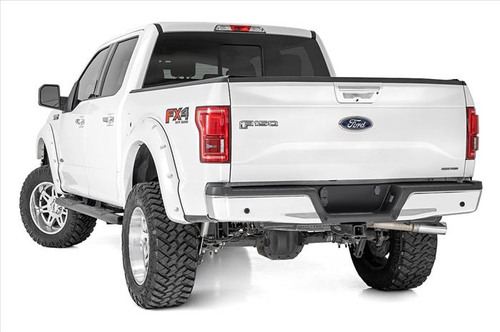 Ford Oval Nerf Step Bars (15-20 F-150 SuperCrew Cab) Rough Country