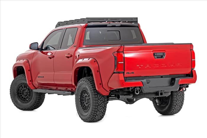Oval Nerf Step Double Cab Black Toyota Tacoma 2WD/4WD (2024-2026) Rough Country