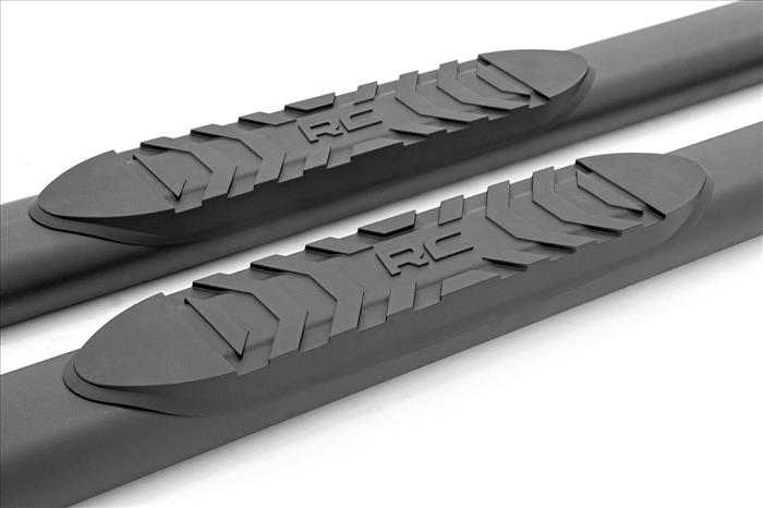 Oval Nerf Step Double Cab Black Toyota Tacoma 2WD/4WD (2024-2026) Rough Country