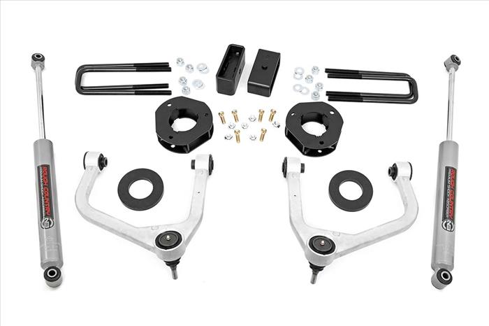 3.5 Inch Suspension Lift Kit w/Forged Upper Control Arms 19-20 GMC Silverado/Sierra 1500 4WD/2WD Rough Country