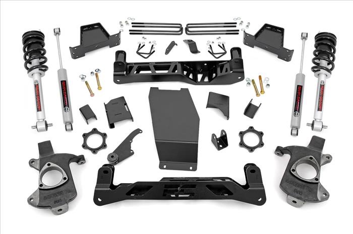 6.0 Inch GM Suspension Lift Kit w/N3 Struts and N3 Shocks 14-18 1500 PU 4WD Aluminum Rough Country
