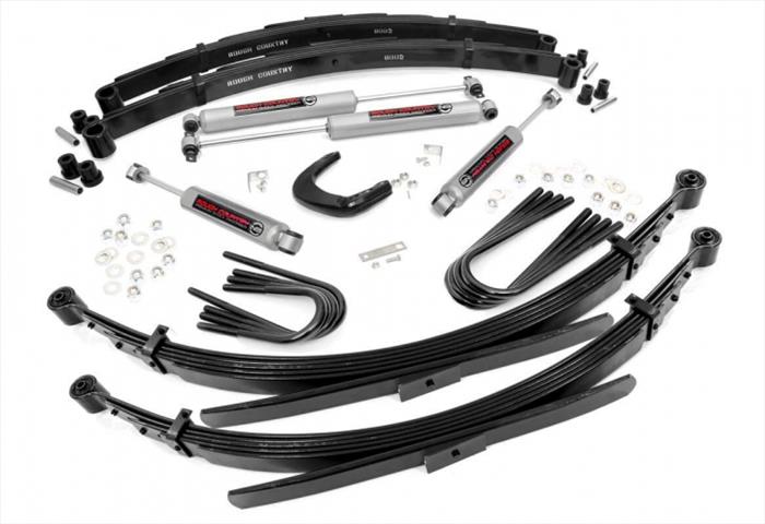 4 Inch Suspension Lift System 88-91 3/4-Ton Suburban 4WD 52 Inch Rear Springs Rough Country