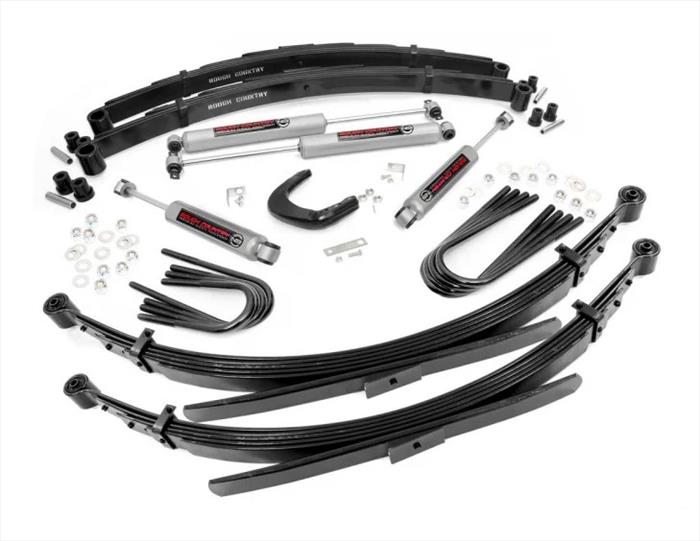 4 Inch Suspension Lift System 88-91 3/4-Ton Suburban 4WD 56 Inch Rear Springs Rough Country