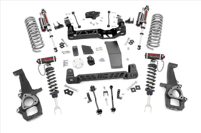 6.0 Inch Dodge Suspension Lift Kit Vertex Struts and Vertex Shocks (12-18 Ram 1500 4WD) Rough Country