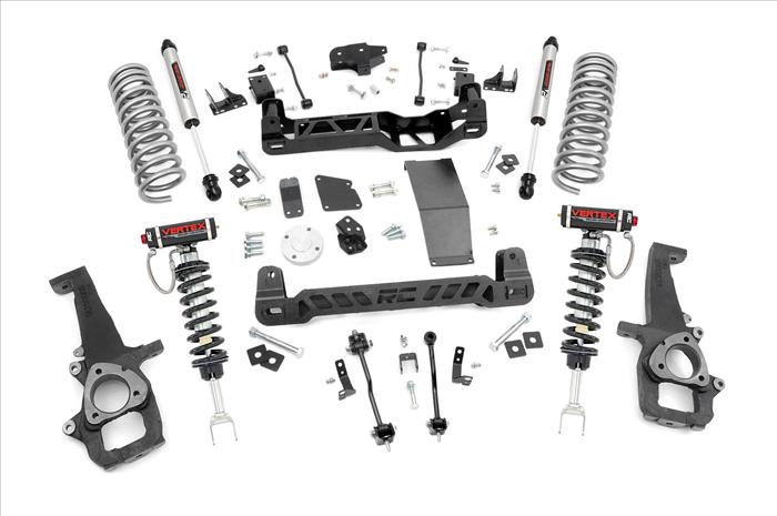 6.0 Inch Dodge Suspension Lift Kit Vertex Struts and V2 Shocks (12-18 Ram 1500 4WD) Rough Country