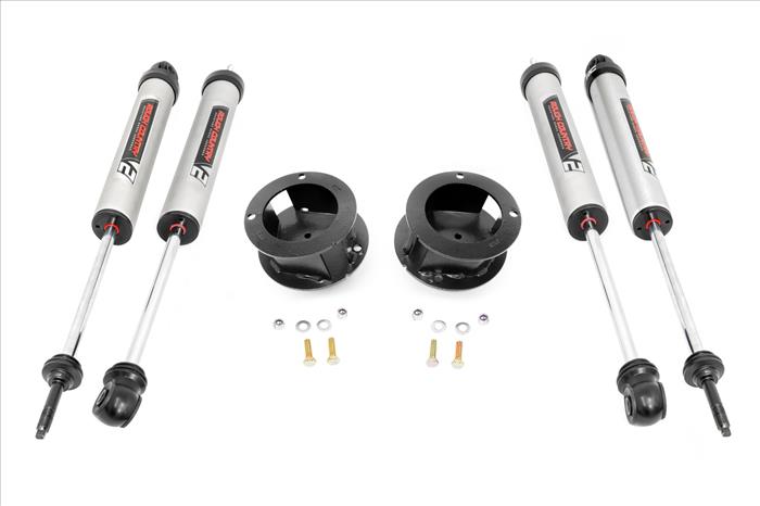 2.5 Inch Ram Leveling Kit w/ V2 Shocks Coil Spring For 14-20 2500 and 13-20 3500 4WD Rough Country