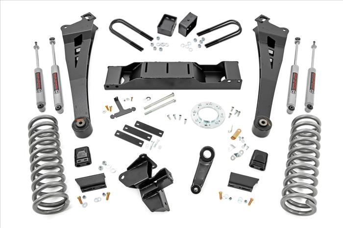 5.0 Inch Dodge Radius Arm Suspension Lift Kit w/AISIN Transmission (19-20 Ram 3500 4WD Diesel) Rough Country