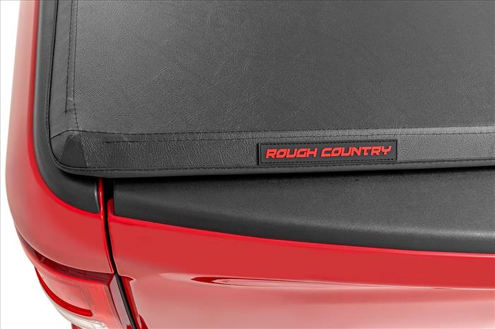 Soft Tri-Fold Bed Cover 6 Foot 7 Inch Bed Ford F-150 (21-26)/F-150 Lightning (22-26) Rough Country