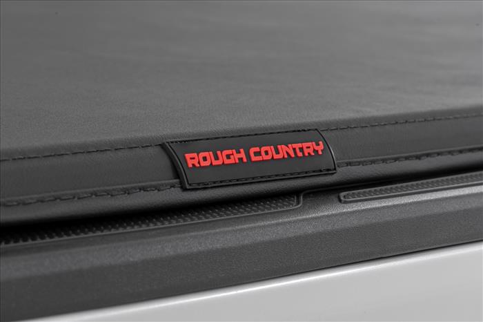 Soft Tri-Fold Bed Cover 5 Foot Bed Dbl Cab Toyota Tacoma 2WD/4WD (24-26) Rough Country