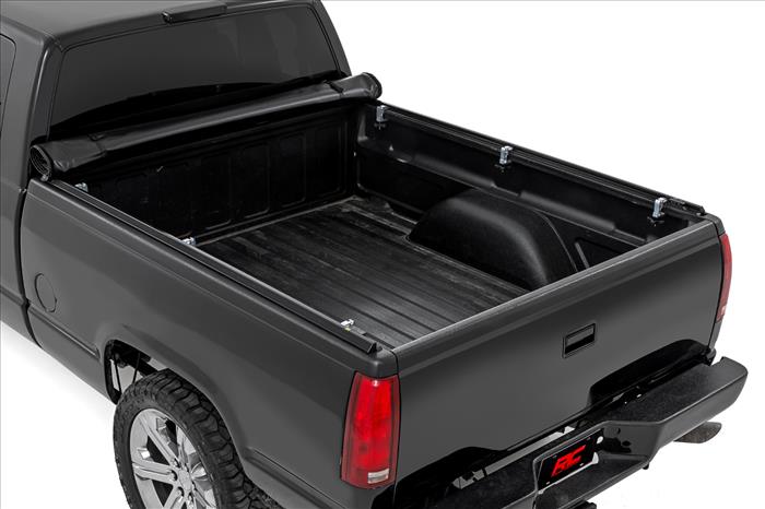 Soft Roll Up Bed Cover 6 Foot 7 Inch Bed Silverado/Sierra 1500 (00-06 & Classic) Rough Country