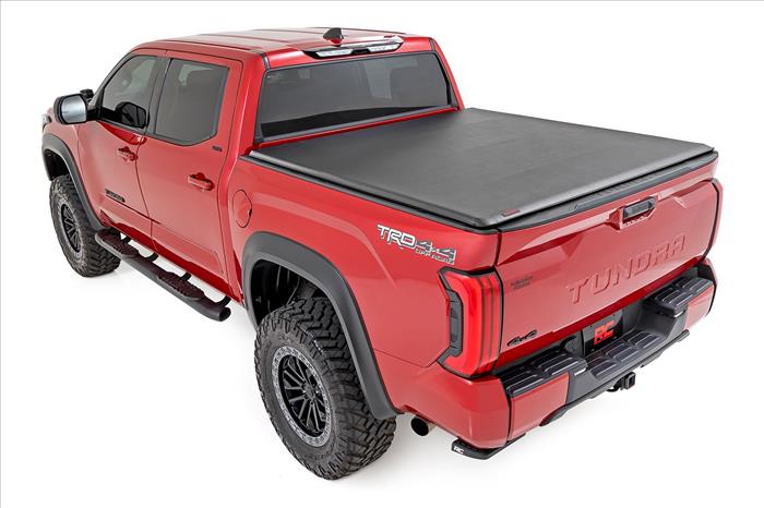 Soft Roll Up Bed Cover 6 Foot 7 Inch Bed Toyota Tundra 2WD/4WD (2022-2026) Rough Country