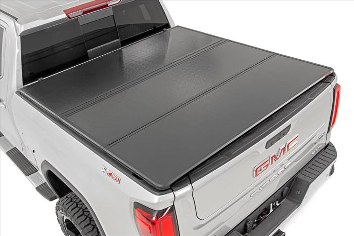 Hard Tri-Fold Bed Cover 15-19 Chevy/GMC 2500/3500 6 Foot 5 Inch Bed Rough Country