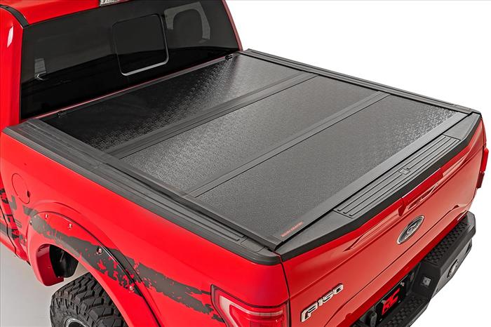 Ford Hard Flush Tri Fold Bed Cover 6.5 Ft Bed 08-16 Ford Super Duty Rough Country