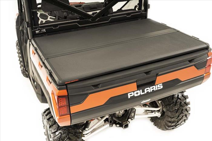 Polaris Hard Folding Bed Cover w/Tailgate Lock 18-20 Ranger 1000XP Rough Country