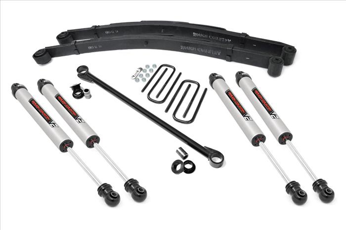 2.5 Inch Ford Leveling Lift Kit w/ V2 Shocks (99-04 F-250/350 4WD) Rough Country