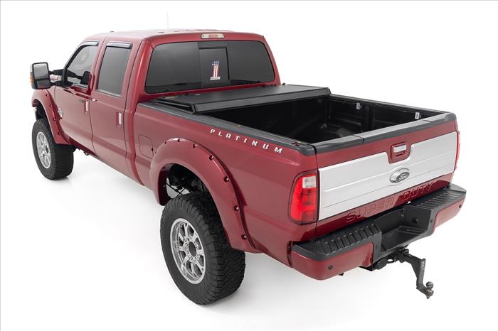 Hard Tri-Fold Flip Up Bed Cover 6 Foot 10 Inch Bed Ford F-250/F-350 Super Duty (99-16) Rough Country
