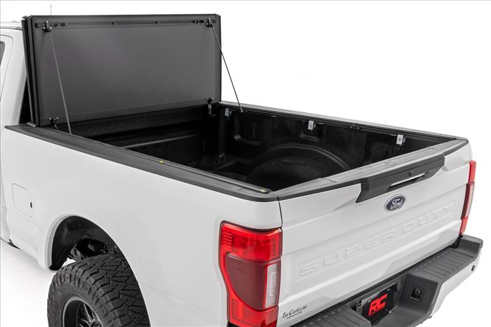 Hard Tri-Fold Flip Up Bed Cover 6 Foot 10 Inch Bed Ford F-250/F-350 Super Duty (17-26) Rough Country