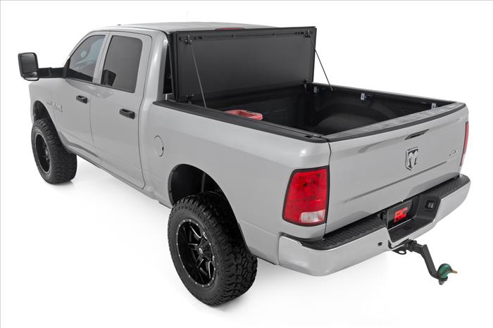 Hard Tri-Fold Flip Up Bed Cover 6 Foot 4 Inch Bed Ram 1500/2500/3500 (10-25 & Classic) Rough Country