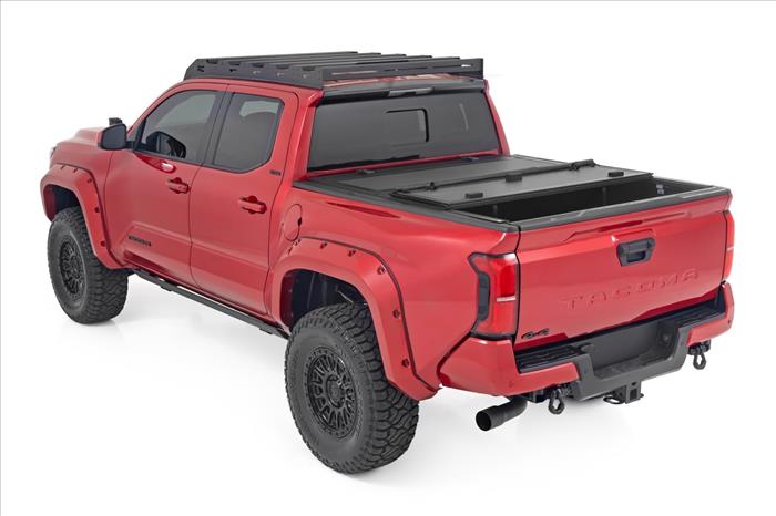 Hard Tri-Fold Flip Up Bed Cover 5 Foot Bed Toyota Tacoma 2WD/4WD (2024-2026) Rough Country