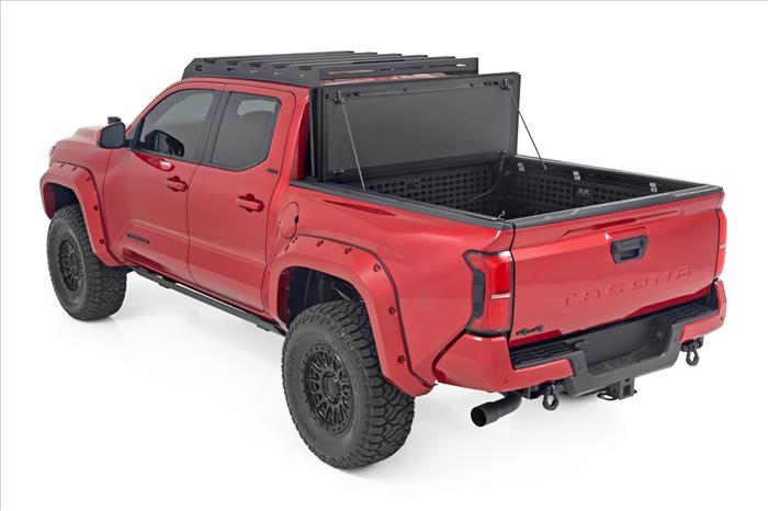 Hard Tri-Fold Flip Up Bed Cover 5 Foot Bed Toyota Tacoma 2WD/4WD (2024-2026) Rough Country