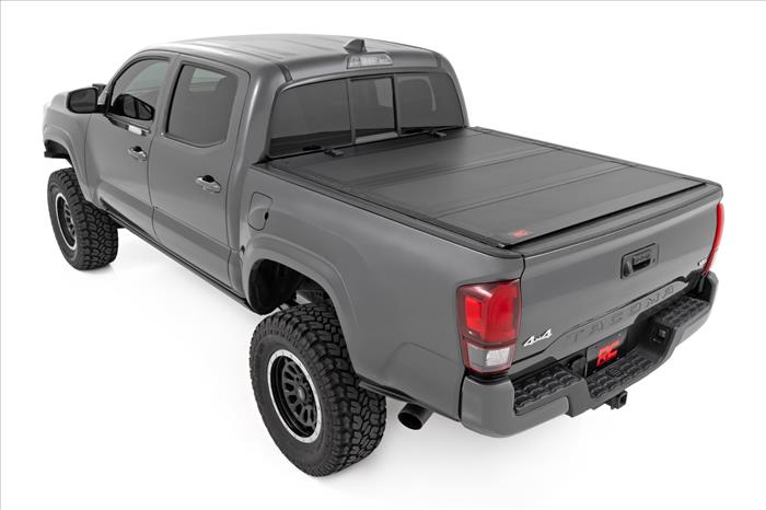 Hard Tri-Fold Flip Up Bed Cover 6 Foot Bed Toyota Tacoma 2WD/4WD (2016-2023) Rough Country
