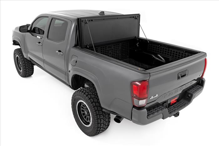 Hard Tri-Fold Flip Up Bed Cover 6 Foot Bed Toyota Tacoma 2WD/4WD (2016-2023) Rough Country