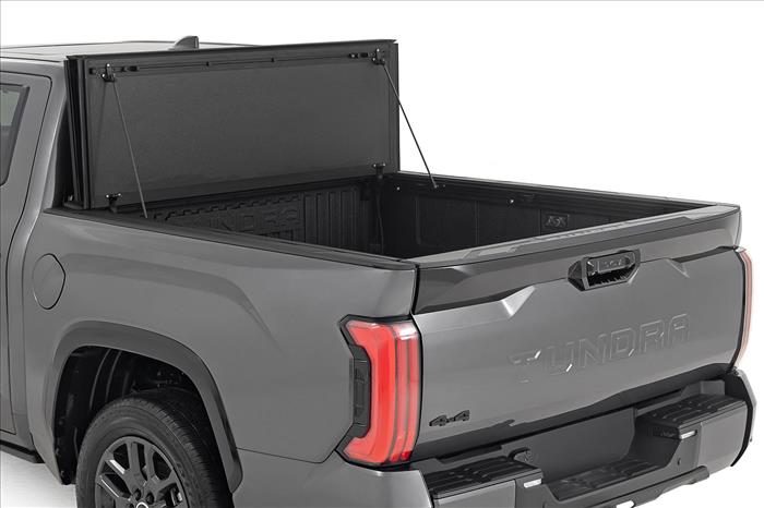 Hard Tri-Fold Flip Up Bed Cover 5 Foot 7 Inch Toyota Tundra 2WD/4WD (2022-2026) Rough Country