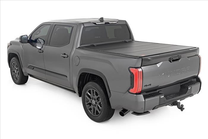 Hard Tri-Fold Flip Up Bed Cover 5 Foot 7 Inch Toyota Tundra 2WD/4WD (2022-2026) Rough Country
