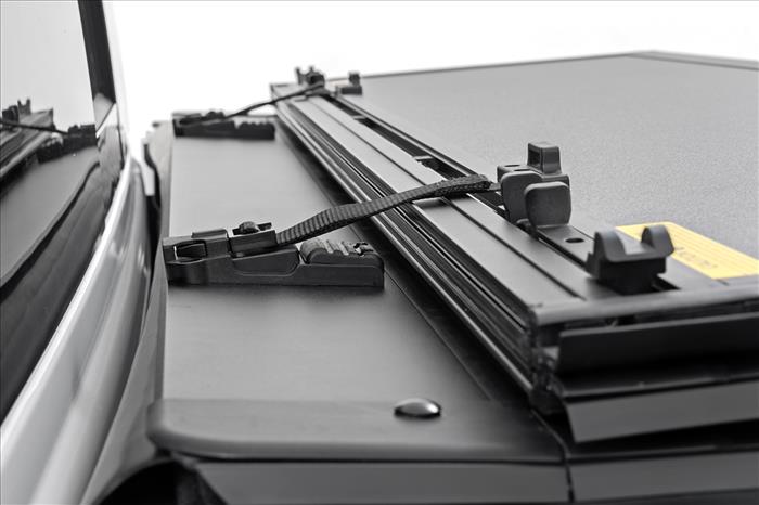 Hard Tri-Fold Flip Up Bed Cover 5 Foot 7 Inch Toyota Tundra 2WD/4WD (2022-2026) Rough Country