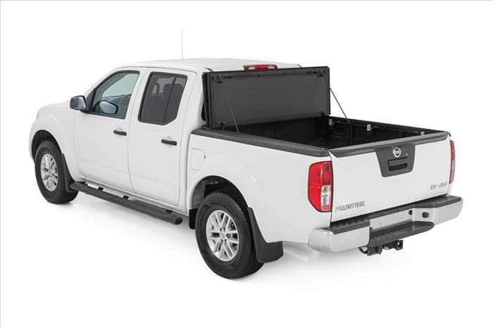 Hard Tri-Fold Flip Up Bed Cover 5 Foot Bed Nissan Frontier 2WD/4WD (05-21) Rough Country