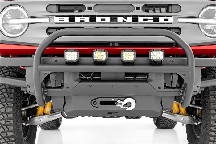 Nudge Bar 20 Inch Black Single Row LED OE Modular Steel - Ford Bronco (21-25) Rough Country