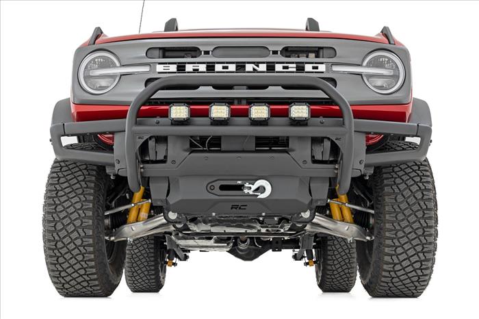 Nudge Bar 3 Inch Wide Angle Led (x4) Oe Modular Steel Ford Bronco (21-25) Rough Country